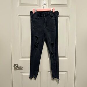 American Eagle Super High Rise Jegging Crop pant Sz 12 🖤